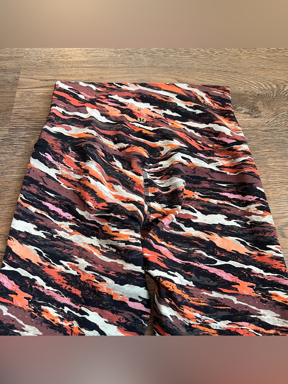 Lululemon Lunar New Year Align High Rise 25” Tiger Tide Smoky Red Multi Gold 4 - Picture 7 of 9